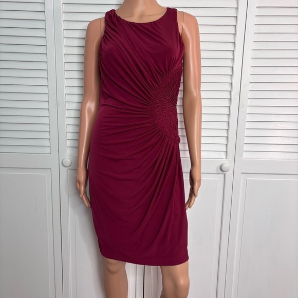 Boston Proper Red Sheath Cocktail Dress Size 6 - Picture 1 of 8